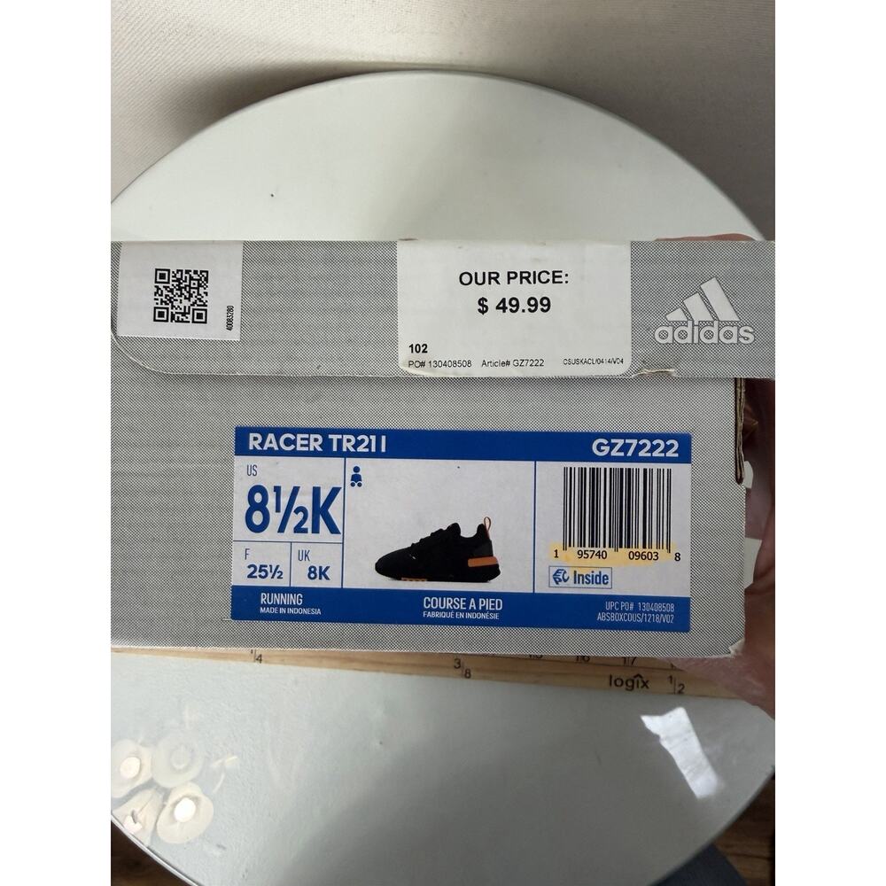 Adidas Kids Sneakers Racer TR211 Sz 8.5K Tennis Shoes - Picture 10 of 11